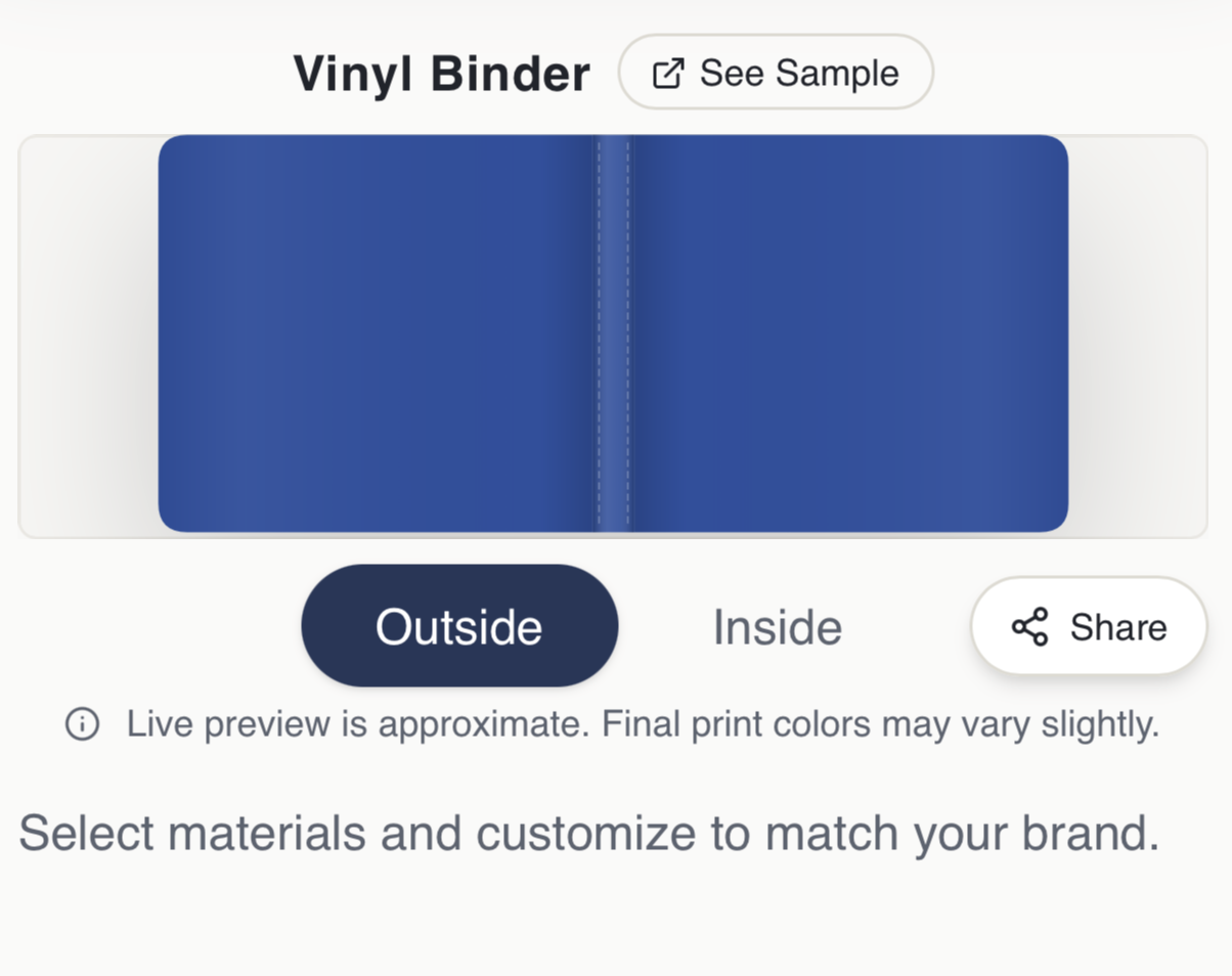 Binder Configurator preview